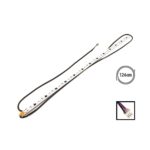 126 cm flexible LED strip light with black powering cable and end connector